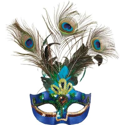 Orlob Pfauenfeder Maske - Karneval & Maskenball Orlob Pfauenfeder Maske - Karneval & Maskenball