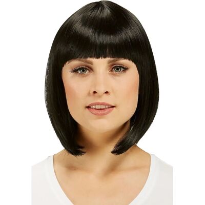 buttinette Schwarze Longbob-Perücke - Unisex buttinette Schwarze Longbob-Perücke - Unisex