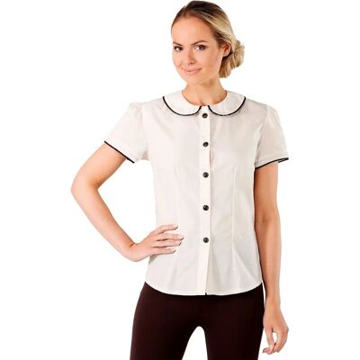 buttinette 40er-Jahre-Bluse - Bubikragen & Puffärmel buttinette 40er-Jahre-Bluse - Bubikragen & Puffärmel