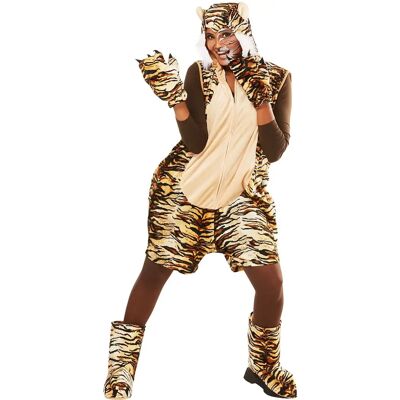 buttinette Unisex Tiger-Kostüm - Kurz - Braun - Karneval & Party buttinette Unisex Tiger-Kostüm - Kurz - Braun - Karneval & Party