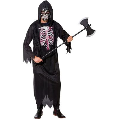 buttinette Schwarzes Halloween-Kostüm mit Kapuze - Unisex - Kostüm buttinette Schwarzes Halloween-Kostüm mit Kapuze - Unisex - Kostüm