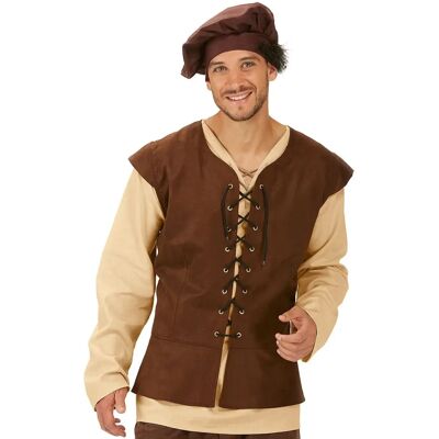 buttinette Mittelalter-Weste für Herren - Gr. 50/52 - Unisex buttinette Mittelalter-Weste für Herren - Gr. 50/52 - Unisex