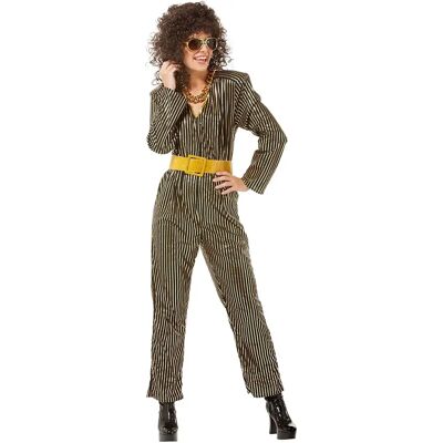 buttinette 80er Damen Overall - Goldene Streifen buttinette 80er Damen Overall - Goldene Streifen