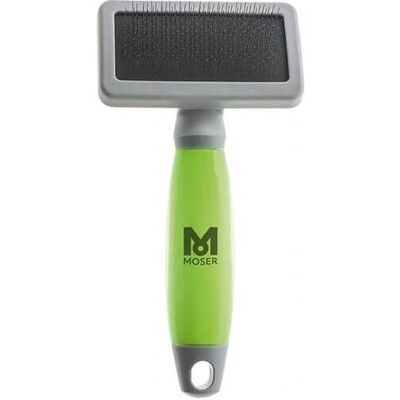 Moser Haustierbürste - Mittel, Grün, Grau - Haustierbürste/Kamm Moser Haustierbürste - Mittel, Grün, Grau - Haustierbürste/Kamm