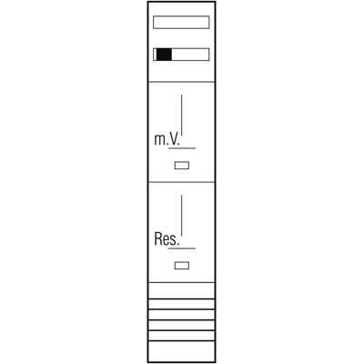 ABN Z19111 Zählerplatz - 3-polig, Weiß, 250x1350mm ABN Z19111 Zählerplatz - 3-polig, Weiß, 250x1350mm
