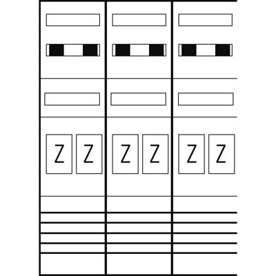ABN EZ37160 Tableau de distribution avec 6 emplacements - Disjoncteur - Publicité ABN EZ37160 Tableau de distribution avec 6 emplacements - Disjoncteur - Publicité