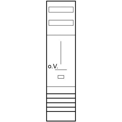 ABN Z17001 - Verteilerschrank mit 1-Phasen-Zählerfach - Weiß ABN Z17001 - Verteilerschrank mit 1-Phasen-Zählerfach - Weiß