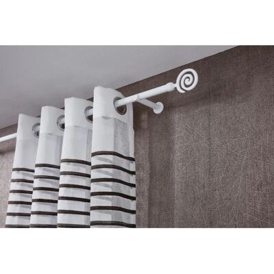 GOOD LIFE Espiral Metall Gardinenstange - 400cm Weiß GOOD LIFE Espiral Metall Gardinenstange - 400cm Weiß