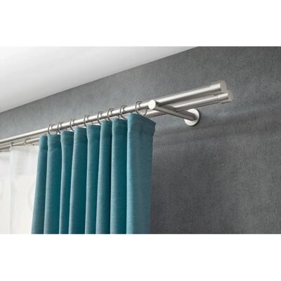 Gardinenstange GOOD LIFE 'CAP' 120cm Grau Gardinenstange GOOD LIFE 'CAP' 120cm Grau