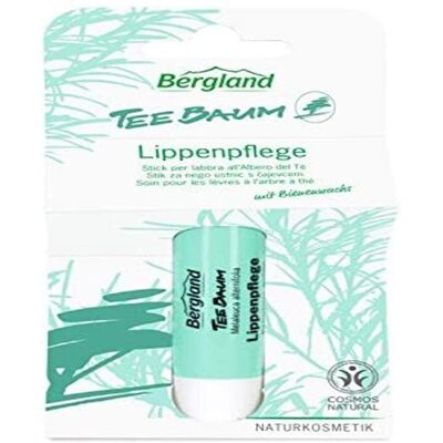 Bergland Teebaum Lippenstift - Lippenbalsam für Trockene Lippen Bergland Teebaum Lippenstift - Lippenbalsam für Trockene Lippen