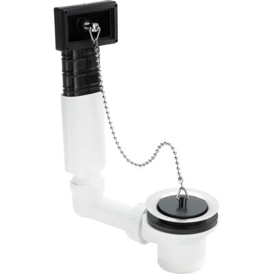 Viega Wit Kunststof Overloopset met RVS Ventiltop - Gootsteen Viega Wit Kunststof Overloopset met RVS Ventiltop - Gootsteen