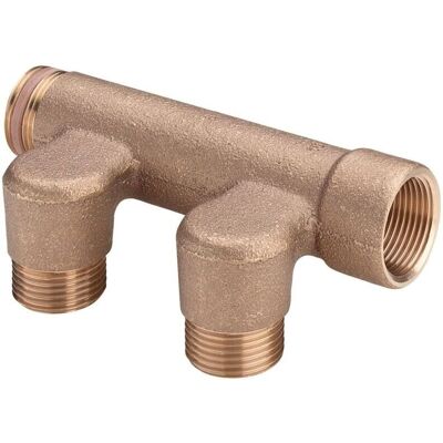 Viega Sanfix Verteiler 3/4" - Bronze - 3 Ausgänge Viega Sanfix Verteiler 3/4" - Bronze - 3 Ausgänge