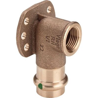 Viega Wandplaat - 15mm x Rp 1/2 - Brons - Wandplaat Viega Wandplaat - 15mm x Rp 1/2 - Brons - Wandplaat