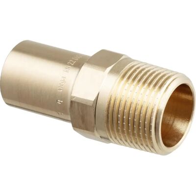 Viega 122034 - Raccordo Ottone Rosso - Per Acqua Calda e Fredda Viega 122034 - Raccordo Ottone Rosso - Per Acqua Calda e Fredda