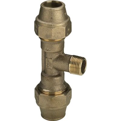 Viega Maxiplex T - raccordo a T, 20 mm, ottone rosso, filettato, uscita centrale Viega Maxiplex T - raccordo a T, 20 mm, ottone rosso, filettato, uscita centrale