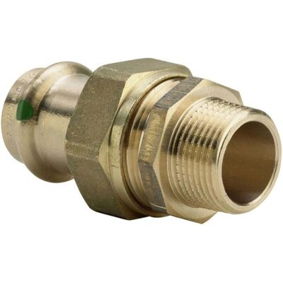 Viega Sanpress 18 mm x R 3/4 Messing Verschraubung - Sanitärzubehör Viega Sanpress 18 mm x R 3/4 Messing Verschraubung - Sanitärzubehör
