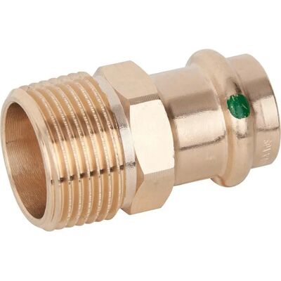 Viega Laiton Rouge 22mm R 1 Raccord de Transition - Raccord de Tuyau Viega Laiton Rouge 22mm R 1 Raccord de Transition - Raccord de Tuyau