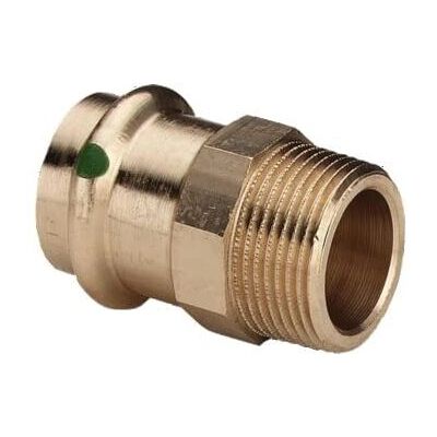 Viega Sanpress Übergang 12mm x R 1/2 - Messing Rohrfitting Viega Sanpress Übergang 12mm x R 1/2 - Messing Rohrfitting