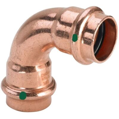 Viega Kupfer 90° Bogen - DVGW Zertifiziert - 42mm Viega Kupfer 90° Bogen - DVGW Zertifiziert - 42mm