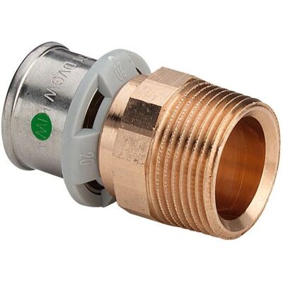 Viega Sanfix-P Übergangsstück 20mm - R 1/2 - Rotguss Viega Sanfix-P Übergangsstück 20mm - R 1/2 - Rotguss