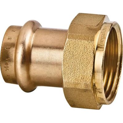 Viega Sanpress 2263 Raccord à sertir - Cuivre 22mm - Bronze au silicium - Publicité Viega Sanpress 2263 Raccord à sertir - Cuivre 22mm - Bronze au silicium - Publicité