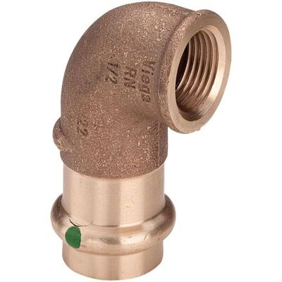 Viega Sanpress Winkel 90° Bronzeleitung - Anschluss Viega Sanpress Winkel 90° Bronzeleitung - Anschluss