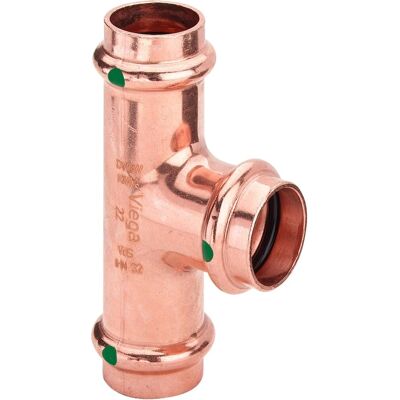 Viega Kupfer T-Stück 15x18x15 mm DVGW - Originalqualität Viega Kupfer T-Stück 15x18x15 mm DVGW - Originalqualität