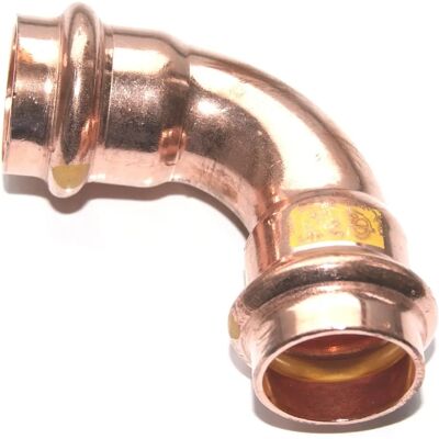 Coude en cuivre 90° Viega - Conforme au gaz - 22mm Coude en cuivre 90° Viega - Conforme au gaz - 22mm