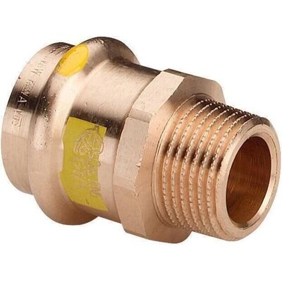 Viega Ottone Rosso 22mm x R 1 Adattatore di Transizione - Connessione Tubo Viega Ottone Rosso 22mm x R 1 Adattatore di Transizione - Connessione Tubo