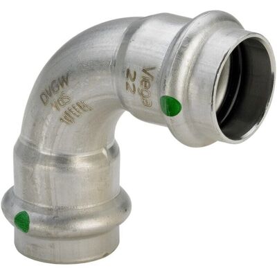 Viega 42mm Edelstahl 90° Bogen - Rohrverbindung Viega 42mm Edelstahl 90° Bogen - Rohrverbindung