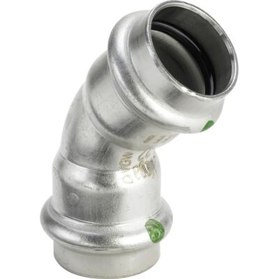 Viega Sanpress Inox 45° Biegung 15mm Edelstahl - Rohrverbindung Viega Sanpress Inox 45° Biegung 15mm Edelstahl - Rohrverbindung