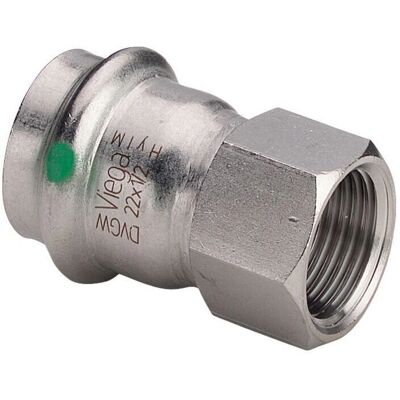 Viega Sanpress Inox 28mm x Rp 1" Edelstahl Rohrfitting - Rohrsystem Viega Sanpress Inox 28mm x Rp 1" Edelstahl Rohrfitting - Rohrsystem