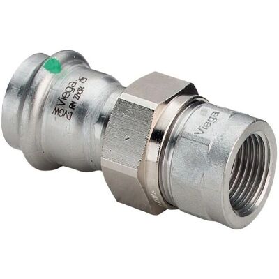 Viega Sanpress Inox Raccord à pression - Acier inoxydable, Joint en EPDM, Joint plat - Publicité Viega Sanpress Inox Raccord à pression - Acier inoxydable, Joint en EPDM, Joint plat - Publicité