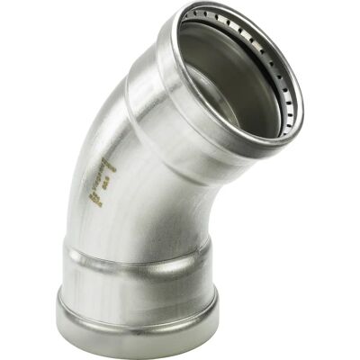 Viega Sanpress Inox XL Curva 482664 88,9 mm 45° Acero inoxidable - Conexión de tuberías Viega Sanpress Inox XL Curva 482664 88,9 mm 45° Acero inoxidable - Conexión de tuberías