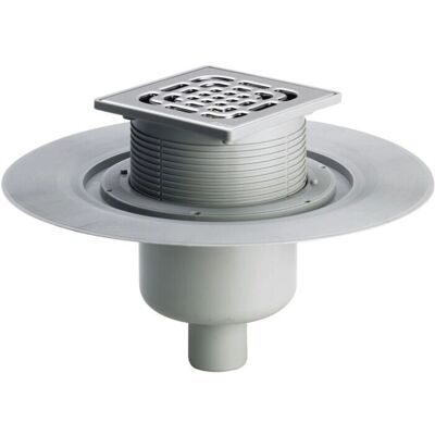 Viega Advantix Drainage au Sol - Siphon à Odeurs, Réglable, Gris - Publicité Viega Advantix Drainage au Sol - Siphon à Odeurs, Réglable, Gris - Publicité