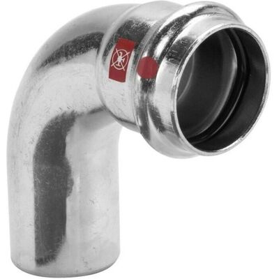 Viega 54mm Ulegert Stål 90° Bøjning - Rørfitting Viega 54mm Ulegert Stål 90° Bøjning - Rørfitting