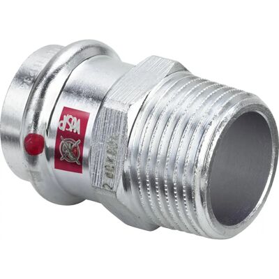 Viega 558994 Pièce de transition en acier - Raccord pour chauffage & air - Publicité Viega 558994 Pièce de transition en acier - Raccord pour chauffage & air - Publicité