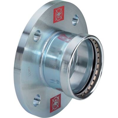 Transición de brida Prestabo - DN 80 - Acero, Galvanizado - Accesorio de tubería Transición de brida Prestabo - DN 80 - Acero, Galvanizado - Accesorio de tubería