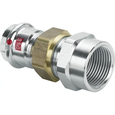 Viega Prestabo Rohrverbindung - Rp 1/2 - Stahl - Flachdichtung - Rohrverbindung Viega Prestabo Rohrverbindung - Rp 1/2 - Stahl - Flachdichtung - Rohrverbindung