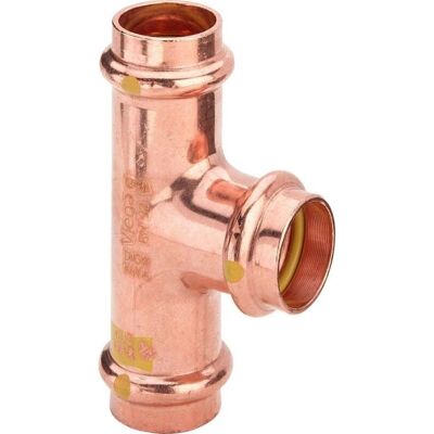 Viega - Té cuivre 14 press Gaz - Ø14 - Gaz - Pipe Fitting Viega - Té cuivre 14 press Gaz - Ø14 - Gaz - Pipe Fitting