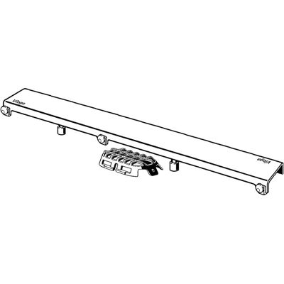 Viega Duschrinne - 900 mm Edelstahl, Grau, Barrierefrei Viega Duschrinne - 900 mm Edelstahl, Grau, Barrierefrei