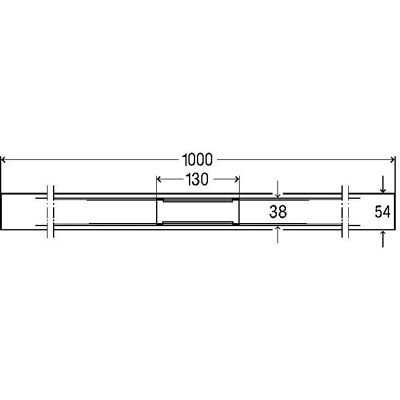 Viega Advantix Cleviva - 100 cm Duschrinnen-Profil Viega Advantix Cleviva - 100 cm Duschrinnen-Profil