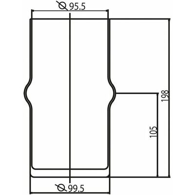 Ideal Standard H960642NU Vidrio de repuesto para juego de escobillas de inodoro opalino Ideal Standard H960642NU Vidrio de repuesto para juego de escobillas de inodoro opalino