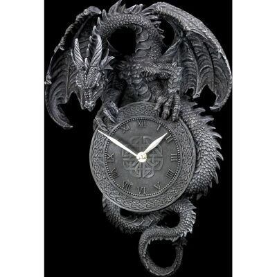 Figuren Shop Gmbh Dragons Wall Óra - Dekoratív Figura Óra Gótikus Fantázia Fekete Figuren Shop Gmbh Dragons Wall Óra - Dekoratív Figura Óra Gótikus Fantázia Fekete