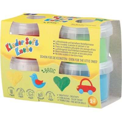 Feuchtmann - Kids Soft Dough - 4 x 80 g - Play dough Feuchtmann - Kids Soft Dough - 4 x 80 g - Play dough
