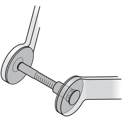 Maniglia porta M8 FSB Coppia - Hardware in acciaio inox Maniglia porta M8 FSB Coppia - Hardware in acciaio inox
