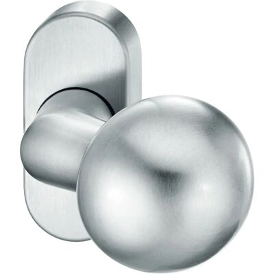 Maniglia porta in acciaio inox - Rosetta ovale - 70mm Maniglia porta in acciaio inox - Rosetta ovale - 70mm