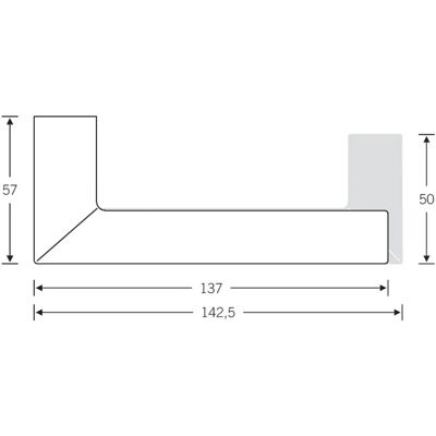 Fsb - Aluminium Türgriff - 10 1076 - Reversibel für links/rechts Türen Fsb - Aluminium Türgriff - 10 1076 - Reversibel für links/rechts Türen