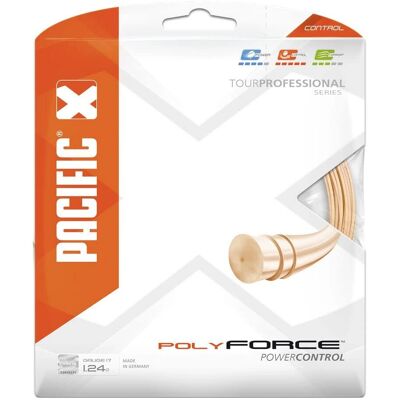 Pacific - Poly Force - Orange Neon - 12.2m - Saiten-Set Pacific - Poly Force - Orange Neon - 12.2m - Saiten-Set