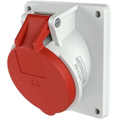 Mennekes 1473 Rote 16A Industriesteckdose - Elektrischer Anschluss Mennekes 1473 Rote 16A Industriesteckdose - Elektrischer Anschluss